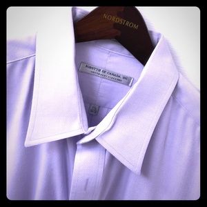 Dress Shirt - 17.5 34/35 - Subtle Herringbone